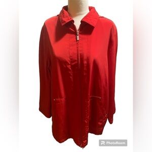Bernardo Collection Red Hooded Jacket size XL